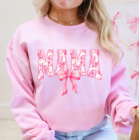 MAMA PINK BOW FLORAL