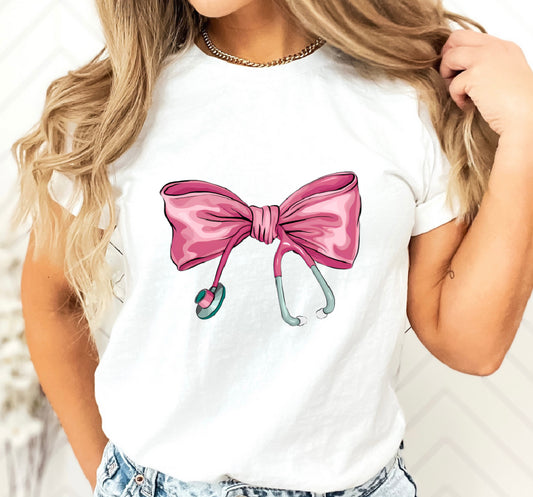 NURSE PINK COQUETTE BOW