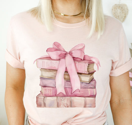 BOOKS PINK COQUETTE BOW