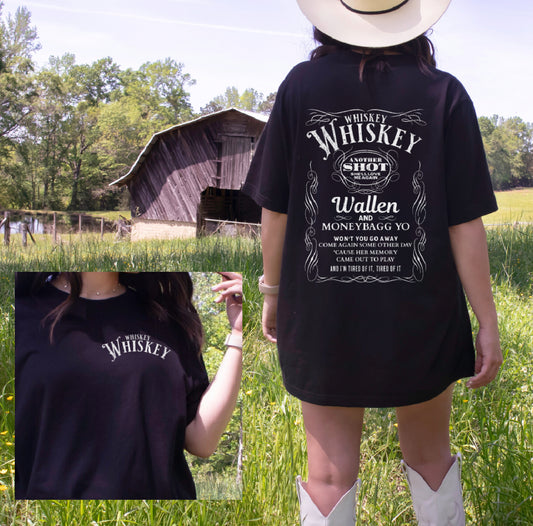 Whiskey Shot Front/Back