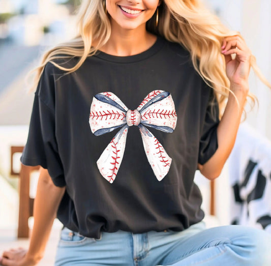 BASEBALL BOW "with stars"