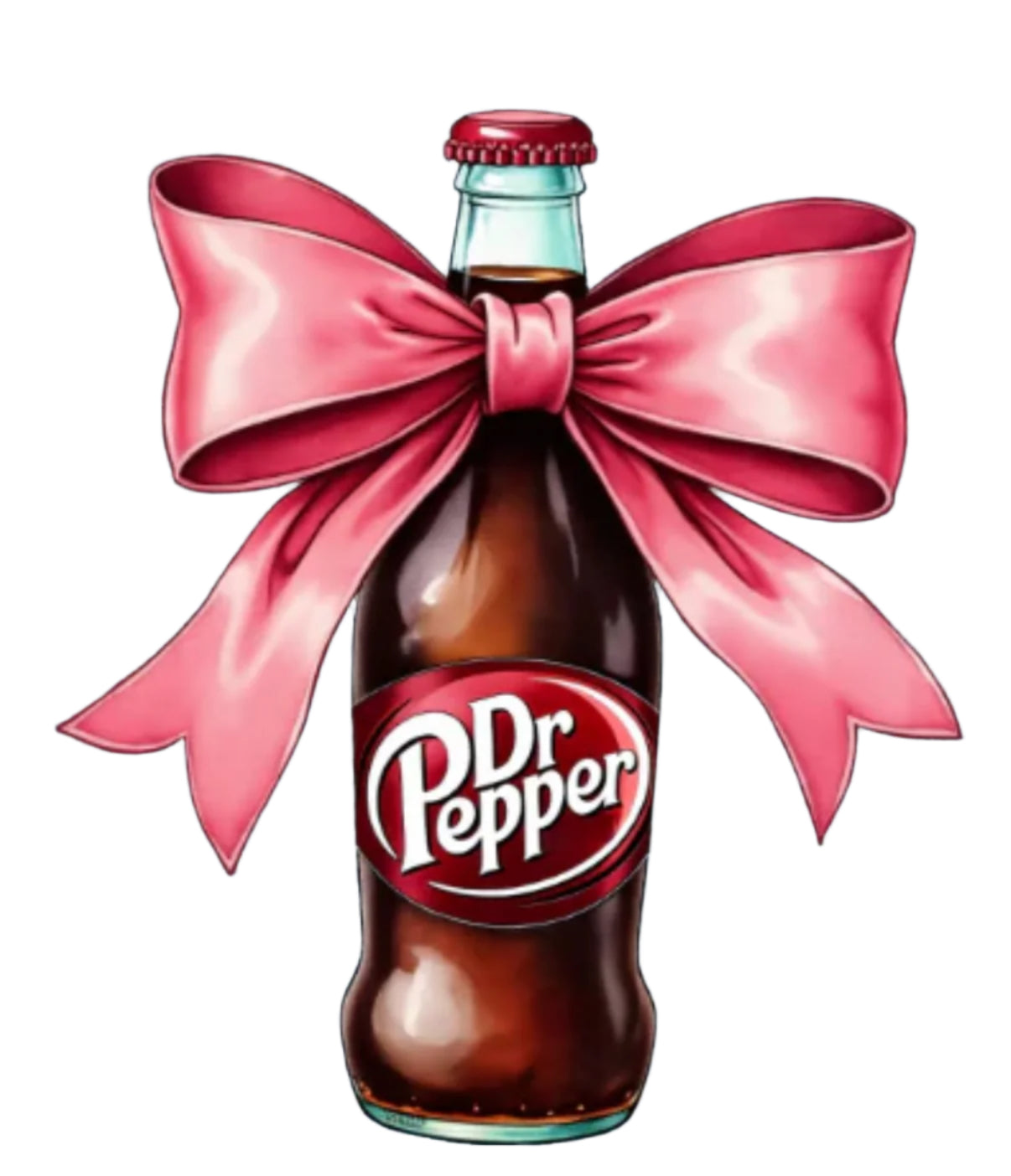 DR PEPPER PINK BOW