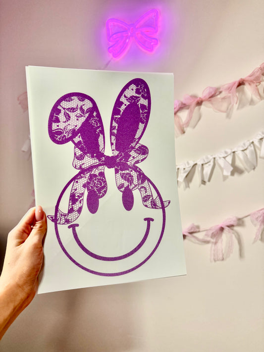 Purple Smile Bunny